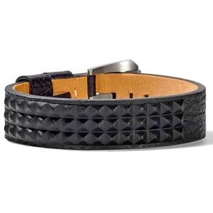 Bulova Precisionist Black Leather Bracelet for Men